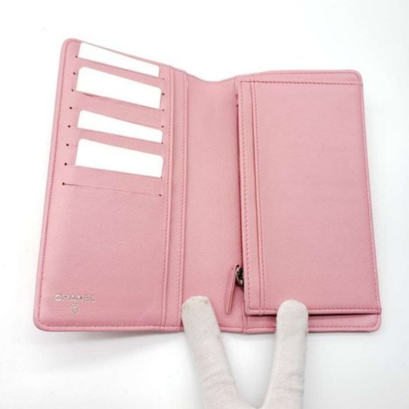 Authentic Chanel Camellia Rose Pink Bifold Wallet - Picture 12 of 15